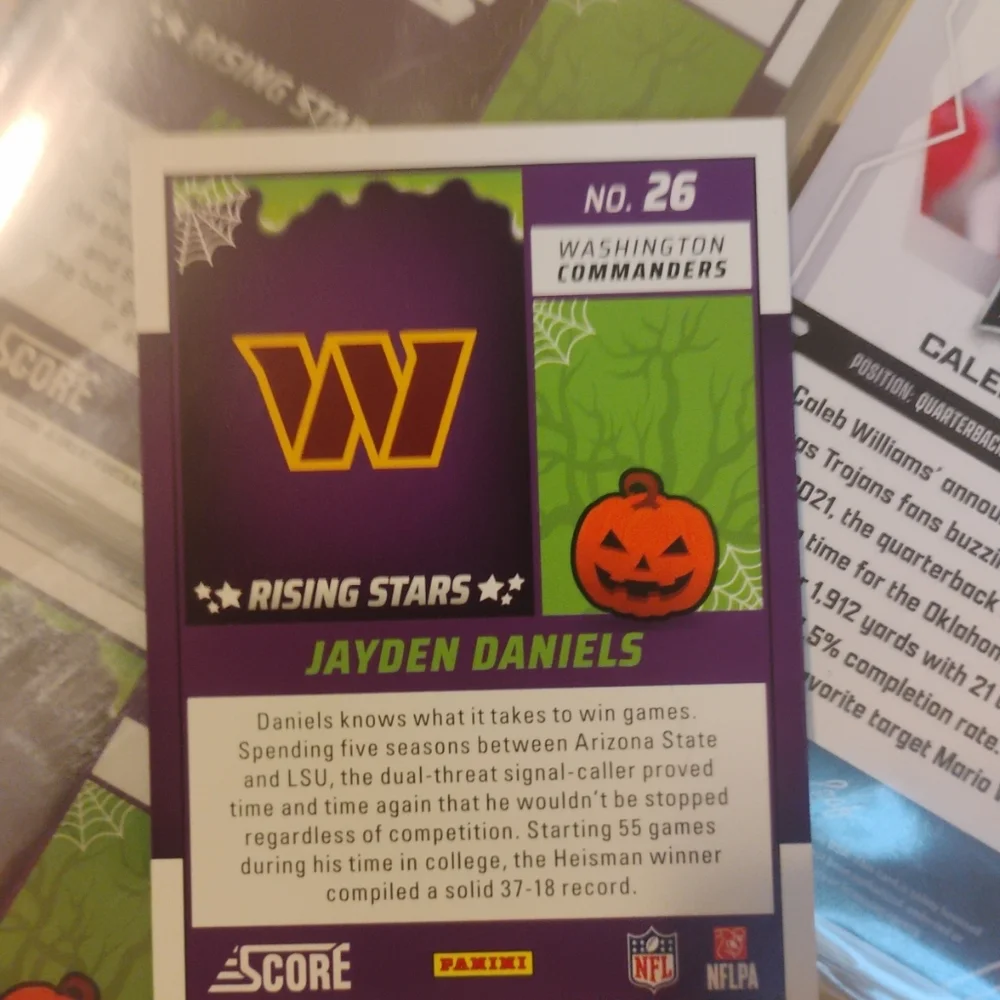 Score Rising Stars NFL Trading Cards - Picture 5 of 5